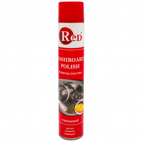  RED R4752 Полироль пластика глянцевый "Лимон" (аэрозоль) 1л 1/12шт с доставкой Краснодар, Краснодарский край