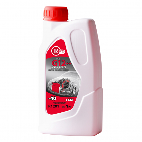  RED Антифриз, готовый к применению G12 КРАСНЫЙ 1кг R1201 1/10шт с доставкой Краснодар, Краснодарский край