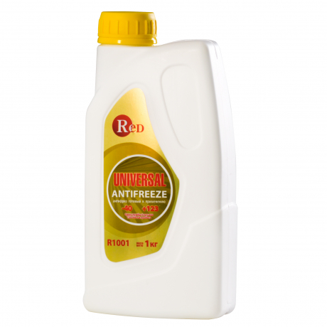  RED Антифриз, готовый к применению Universal ЖЕЛТЫЙ 1кг R1001 1/10шт с доставкой Краснодар, Краснодарский край