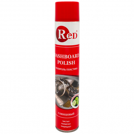  RED R4753 Полироль пластика глянцевый "Яблоко" (аэрозоль) 1л 1/12шт