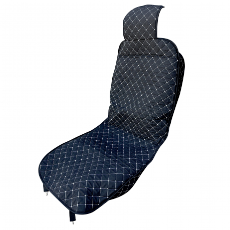 HOLA Комплект накидок сиденья жаккард ПЕРЕД с боками черный/белая строчка HCNJ1 с доставкой Краснодар, Краснодарский край