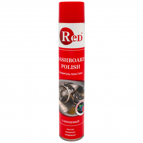  RED R4754 Полироль пластика глянцевый "Лесные ягоды" (аэрозоль) 1л 1/12шт