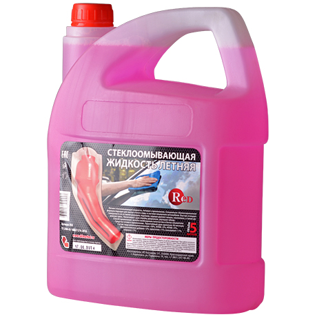  RED R5E Жидкость летняя для стеклоомывателя (тутти-фрутти) 5л min 3шт