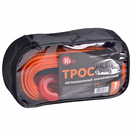  RED RTS7 Трос буксировочный в сумке 7т 5м 1/50шт с доставкой Краснодар, Краснодарский край