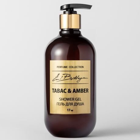 EP1003 Emi Bottega Гель для душа парфюмированный TABAC & AMBER 500мл 1/16 шт с доставкой Краснодар, Краснодарский край