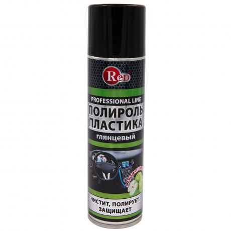  RED R4333 Полироль пластика глянцевый "Яблоко" (аэрозоль) 330мл 1/12шт
