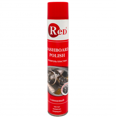  RED R4756 Полироль пластика глянцевый "Черный кристалл" (аэрозоль) 1л 1/12шт с доставкой Краснодар, Краснодарский край