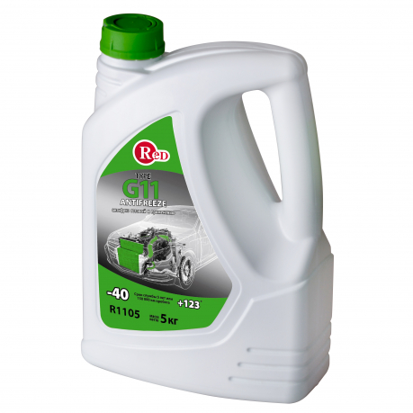  RED Антифриз, готовый к применению G11 ЗЕЛЕНЫЙ 5кг R1105 1/3шт